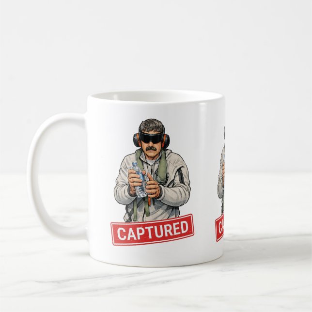 Maduro Captured Venezuela freedom  Kaffeetasse (Links)