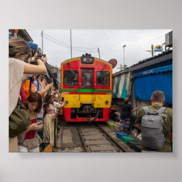 Mae Klong railway market Poster