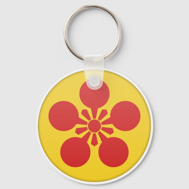 Maeda Clan Kamon Schlüsselanhänger (Vorderseite)
