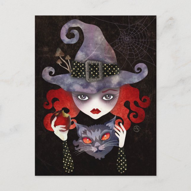 Maelba, die Rote Hexe-Postkarte Postkarte (Vorderseite)