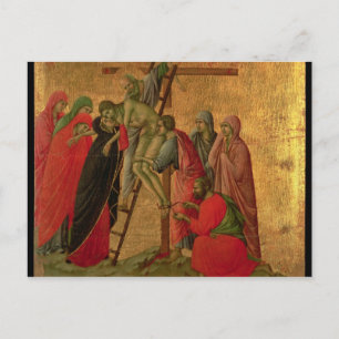 Maesta: Abstieg vom Kreuz 1308-11 Postkarte