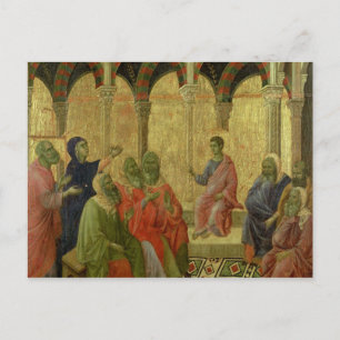 Maesta: Christus unter den Ärzten, 1308-11 Postkarte