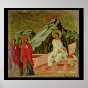 Maesta: Die drei Maries an Christus Grab Poster