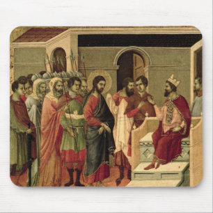 Maesta: Jesus vor Herod, 1308-11 Mousepad