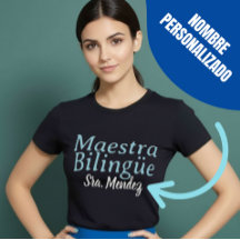 Maestra Bilingüe Bilingual Blue Teacher Name