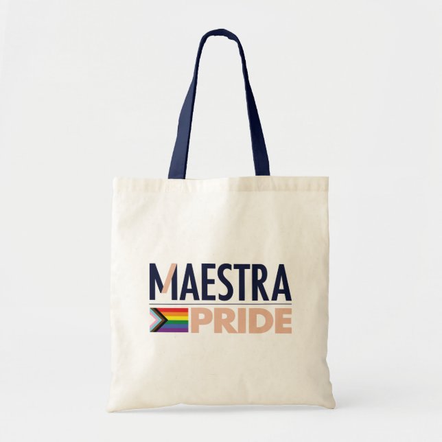 Maestra Pride Tote Bag Tragetasche (Vorne)