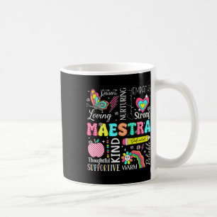 Maestra Spanischlehrer Zurück zur Schule Erster Sc Kaffeetasse