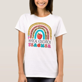 Maestra Teacher Pencil Rainbow - zurück in die Sch T-Shirt