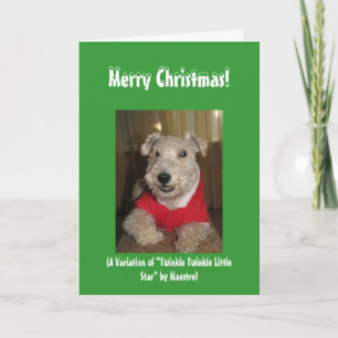 Maestro les cartes de Noël Lakeland Terrier