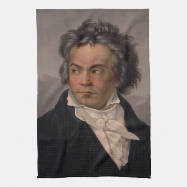 Maestro Ludwig Beethoven Symphony Music Composer Geschirrtuch (Vertikal)