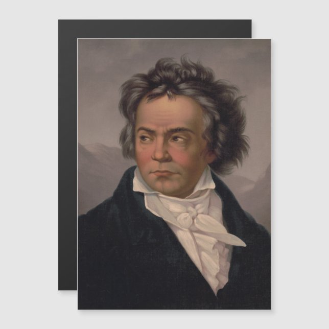 Maestro Ludwig Beethoven Symphony Music Composer Magnetkarte (Vorne/Hinten)