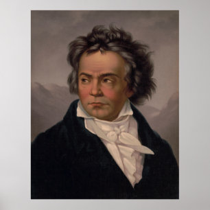 Maestro Ludwig Beethoven Symphony Music Composer Poster