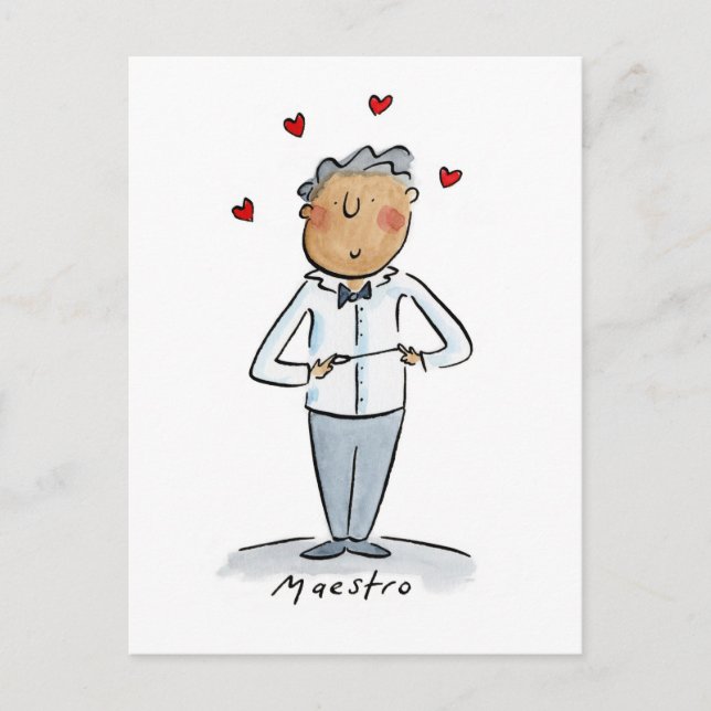 Maestro Postkarte (Vorderseite)