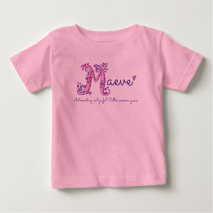 Maeve Name und Bedeutung von Baby Girls Bekleidung Baby T-shirt