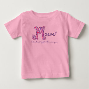 Maeve Name und Bedeutung von Baby Girls Bekleidung T-shirt