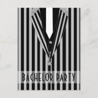Mafia Anzug Bachelor Party Einladung