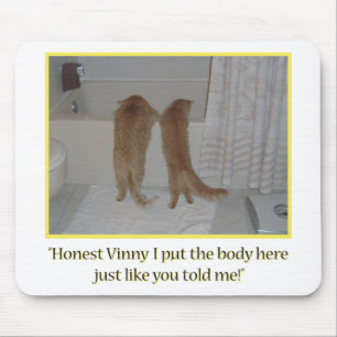 Mafia Cats Spaß Mousepad