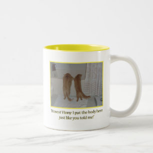 Mafia Cats Spaß Zweifarbige Tasse