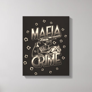 Mafia Crime Canvas Print Leinwanddruck