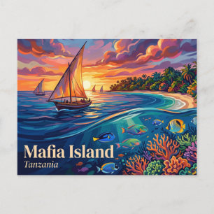 Mafia Island Meerespark Tansania Postkarte