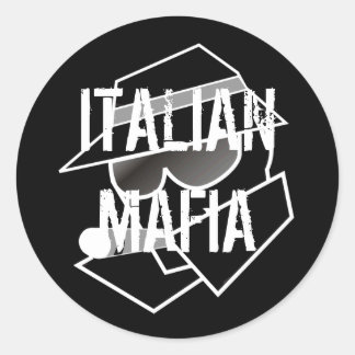 Mafia Runder Aufkleber