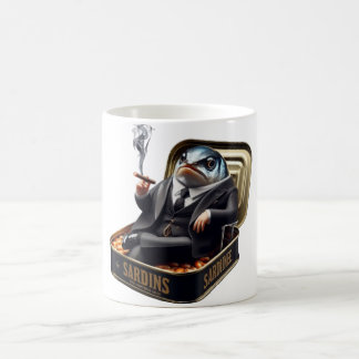 Mafia-Sardinen-Don-Fisch-Boss-Salzige-Macht-Witz Kaffeetasse