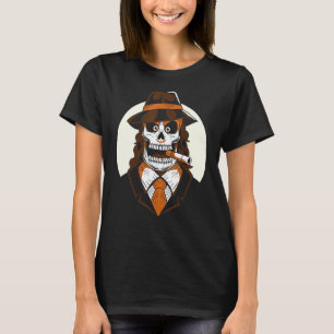 Mafia Skull Tag des Todes mexikanischen Halloween T-Shirt