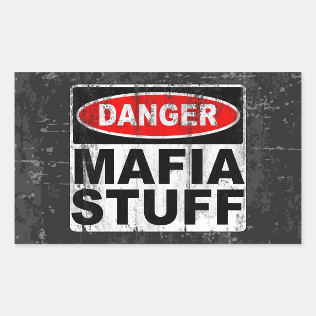 Mafia Stuff Rechteckiger Aufkleber (Vorderseite)