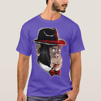 Mafia Style Monkey Primat Gangster Monkey Animal T-Shirt