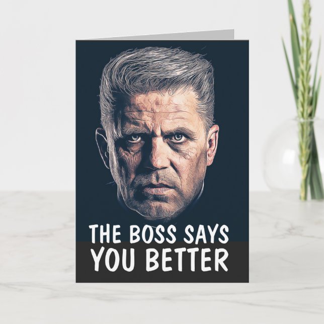 MAFIA VATHER'S DAY FUNNY GANGSTER CARD KARTE (Vorderseite)