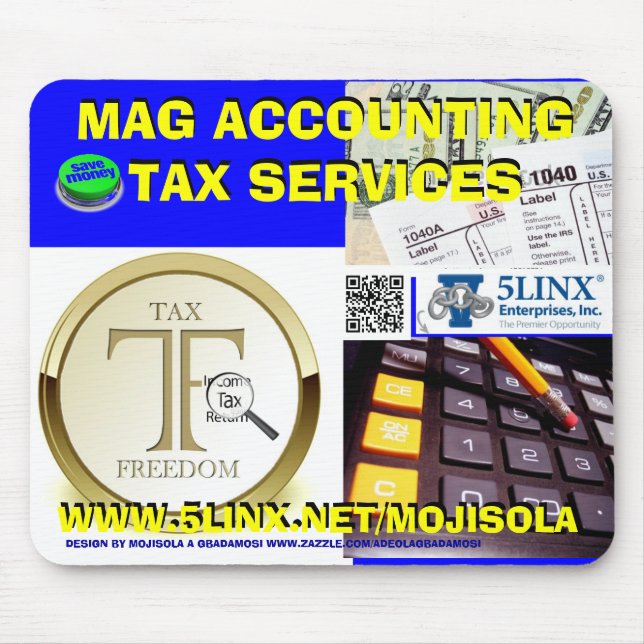 Mag-BUCHHALTUNGS-STEUER Mousepad (Vorne)