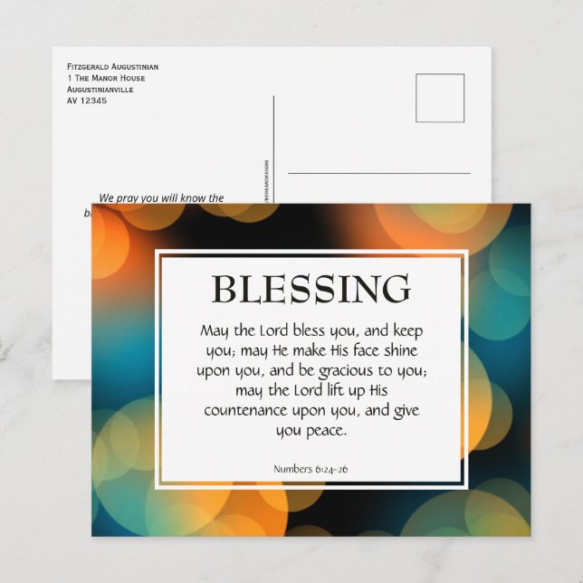 MAG DER HERRLICHE SEGE, DEN SIE HABEN | Christlich Postkarte (Vorne/Hinten)