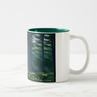 mag der Wald mit Ihnen - Parodie sein Zweifarbige Tasse