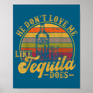 Mag er keinen Tequila Mexikanisches Trinken Poster