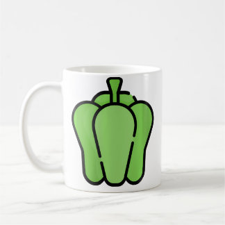 Mag Grüne Paprika wirklich Kaffeetasse