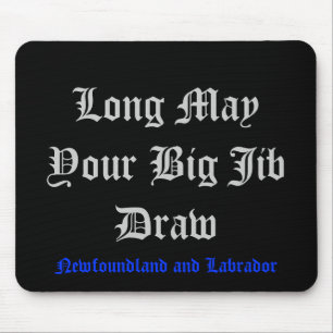 Mag Ihr großer Kranbalken lang zeichnen Mousepad
