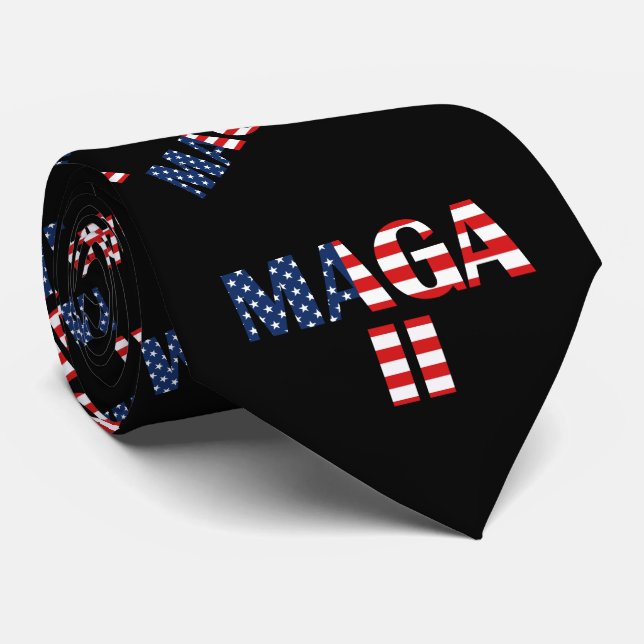 MAGA 2, amerikanische Flagge Krawatte (Gerollt)