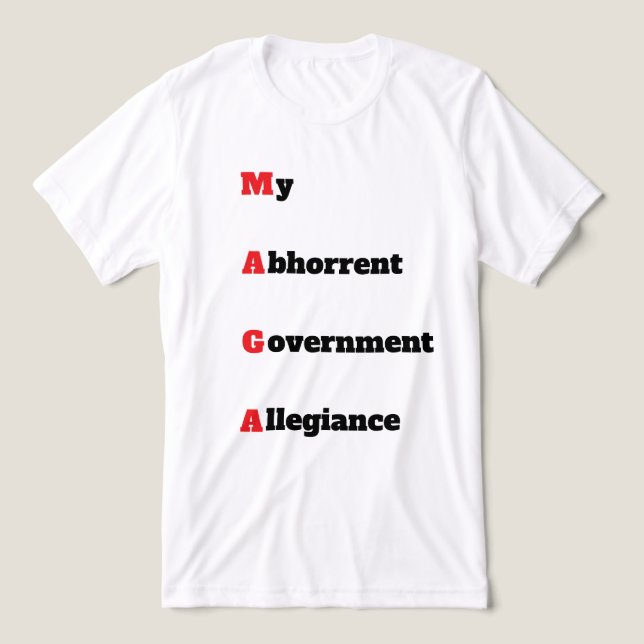 MAGA 3 T - Shirt Tri-Blend-Shirt (Design Vorderseite)