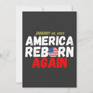 Maga American Reborn Wieder Trump Einweihung Feiertagskarte