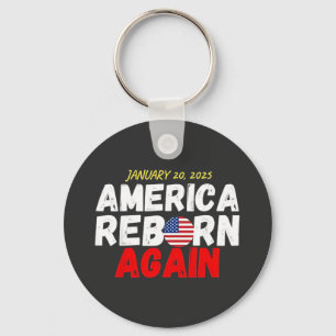 Maga American Reborn Wieder Trump Einweihung Schlüsselanhänger