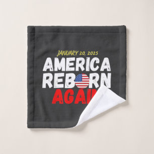 Maga American Reborn Wieder Trump Einweihung Waschlappen