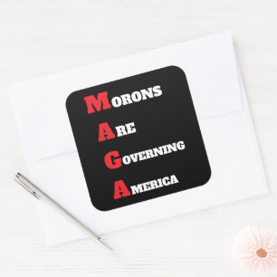 MAGA-Aufkleber Quadratischer Aufkleber