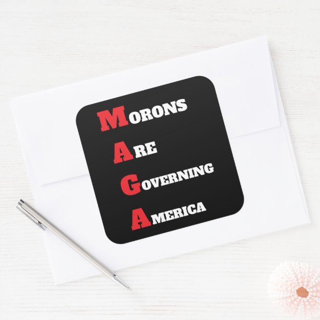 MAGA-Aufkleber Quadratischer Aufkleber (Umschlag)