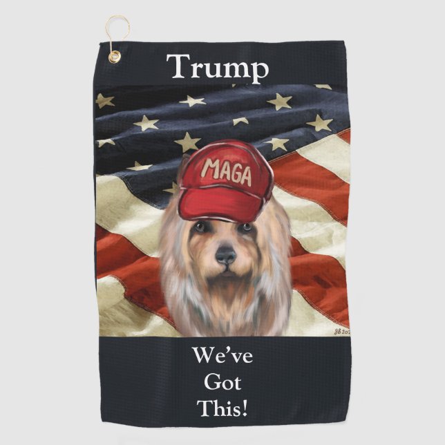 MAGA AUSTRALIAN TERRIER GOLFHANDTUCH (Vorderseite)