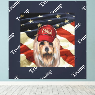 MAGA AUSTRALIAN TERRIER LEINWANDDRUCK