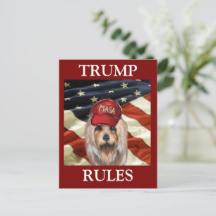 MAGA AUSTRALISCHER TERRIER FEIERTAGSPOSTKARTE