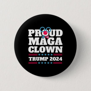 Maga Clown Trump 2024 USA New York Bronx Trump Vot Button