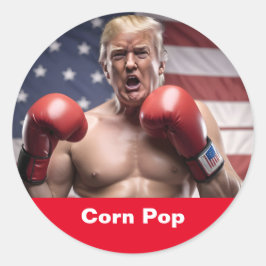 Maga Corn Pop Trump Runder Aufkleber