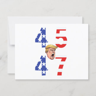 Maga Gear Donald Trump 45-47 Postkarte