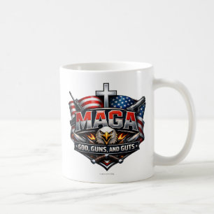 MAGA: Gott, Waffen und Eingeweide. Kaffeetasse